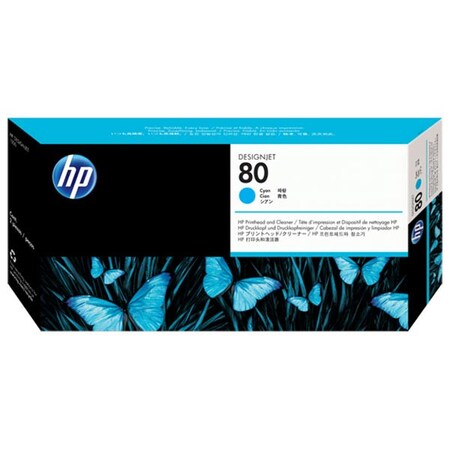 Hp HP 80, C4821A Cyan Printhead/Printhead Cleaner C4821A